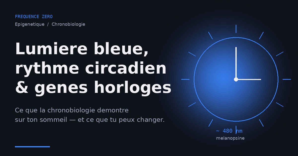 Lumière bleue, rythme circadien : la chronobiologie en pratique