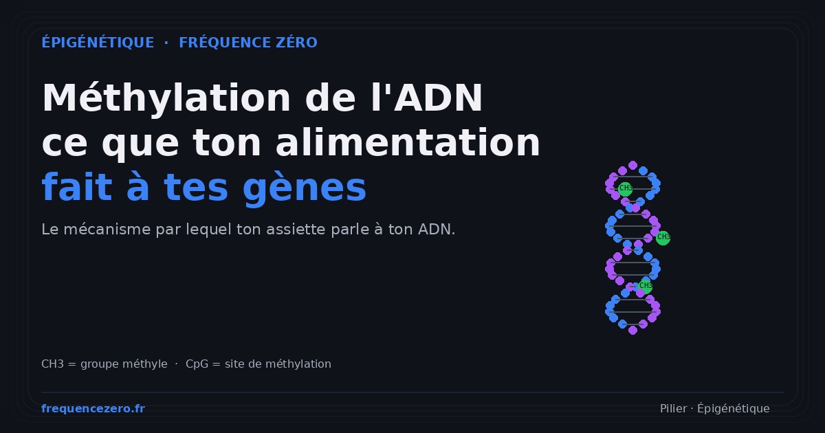 Méthylation de l'ADN : ce que ton alimentation fait à tes gènes